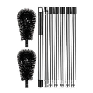 อุปกรณ์ทำความสะอาดรางน้ำแบบประกบยาวอุปกรณ์ทำความสะอาดรางน้ำแบบยืดได้บนพื้นพร้อมหลังคาเหล็กสแตนเลสสำหรับทำความสะอาดรางน้ำ - Product Image 1