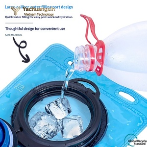 Leakproof Foldable 10L PE <b>Hydration</b> Bladder Drinking Water Bag for Outdoor Hiking Camping <b>Backpack</b> Use - Product Image 2