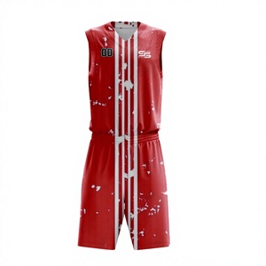 ชุดบาสเก็ตบอลพิมพ์ซับลิเมชันชุดตาข่ายแห้งเร็ว - Product Image 1