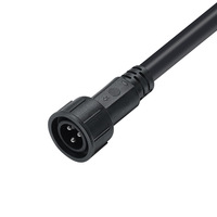 Connecteur mâle-femelle étanche IP67 30A M25 3 broches, câble d'alimentation extérieur robuste 4mm² 12AWG