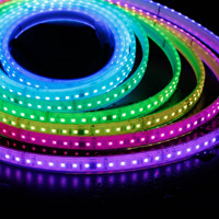 Tira de LED RGB TRX WS2811 WS2812, 120 LED/m, CRI90, para Techos de Automóviles, Iluminación de Paisajes, USB, Direccionable, Programable, IP67, Impermeable