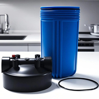 Vente directe usine – Coque de filtre à eau domestique bleue de 10 pouces pour purifier la qualité de l'eau et facile à installer