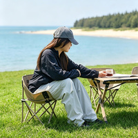 Chaise pliante portable de loisirs en plein air, mini chaise lune, chaise pour enfants, chaise de camping, petite taille, acier carbone, tissu Oxford