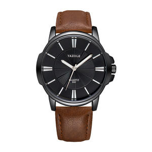 YAZOLE reloj 332 cuarzo marca superior lujo negocios cuero Montre <span class=keywords><strong>relojes</strong></span> para hombres venta al por mayor precio barato superventas <span class=keywords><strong>relojes</strong></span> de pulsera - Product Image 5