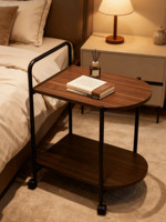 Fabricants vendant des chariots de service à 2 niveaux en bois et métal pour la maison, table à café et à nourriture