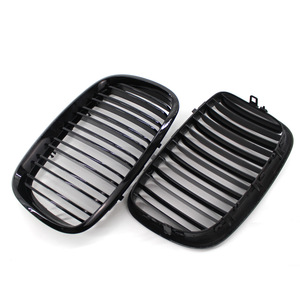 Parrilla Delantera para BMW E70 X5, Negro Brillante, Doble Línea, Rejilla de Ventilación, 2007-2013 - Product Image 2