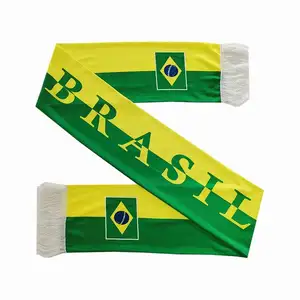 Lenço de futebol personalizado, lenço de logotipo personalizado impresso no brasil