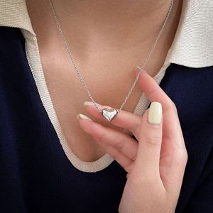 Collar de plata de ley Ruitai S925 con forma de corazón para mujer, uso diario, estilo Ins - Product Image 3