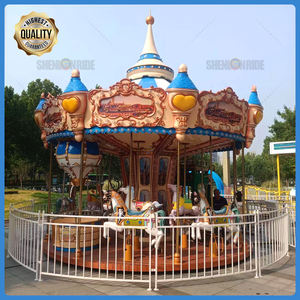 Carnaval Niños Diversión Paseo Doble Capa Carrusel Caballos Para Niños Adultos - Product Image 4