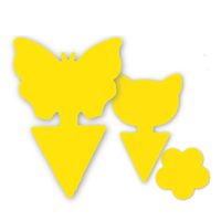 Klantgerichte onregelmatige plantenbeschermingsplakstrips, snelle & effectieve insectenvanger voor kruiden, vetplanten & fruitbomen