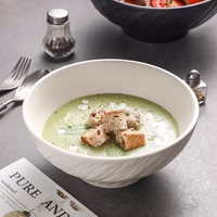 Logo personnalisé bols de service à salade de riz de 8 pouces noirs à grain de roche bol rond en céramique de cuisine à domicile pour restaurant