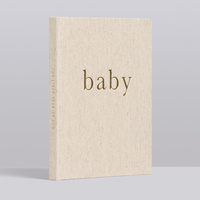 Livre de grossesse et de bébé personnalisé en lin avec couverture rigide, journal quotidien pour enregistrer les souvenirs de la première année du bébé, cadeau souvenir, vente en gros