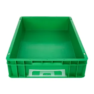 欧盟标准储物实心盒可堆叠塑料欧盟板条箱周转移动板条箱手提袋盒