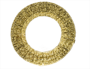 Ghirlanda Natalizia LED Impermeabile in Metallo Dorato Kanlong, Decorazione per <span class=keywords><strong>Porta</strong></span> e Parete, <span class=keywords><strong>Luci</strong></span> Natalizie LED di Alta Qualità - Product Image 1