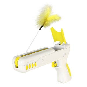 لعبة القط التفاعلية المضحكة الجديدة Desgin للداخل لعبة ريشة القط مسدس دعابة القط مع ريشة وكرة قابلة للاستبدال - Product Image 5