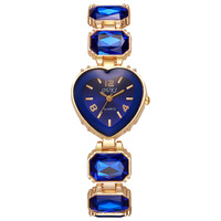Jam Tangan Quartz Bentuk Hati Kecil Model Gula Batu Vintage, Tali Paduan Logam Mewah Ringan dengan Jarum Penunjuk untuk Pelajar Wanita