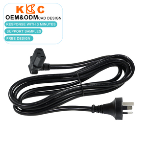 Australia <b>Power</b> Cord, 3 Pin AU Plug to Right Angle IEC C13, 90 Degree AC <b>Cable</b> for <b>Computer</b> Monitor, Durable Copper Wire - Product Image 1