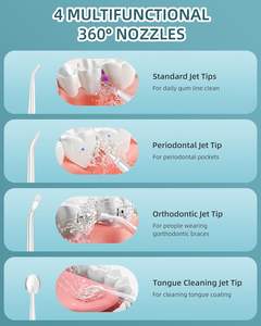 Irrigateur dentaire sans fil direct d'usine, irrigateur dentaire portable rechargeable, mini irrigateur à eau, étanche IPX7, soins bucco-dentaires - Product Image 5