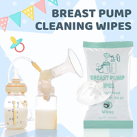Fabricant de lingettes humides Profession Ingrédients naturels doux Nettoyez en toute sécurité les pièces du tire-lait, les boucliers mammaires, les bouteilles, les sucettes