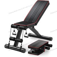 Banc de musculation pour salle de sport à domicile Banc d'entraînement pliable avec 7 positions de dossier Capacité de charge de 660 lb Banc réglable