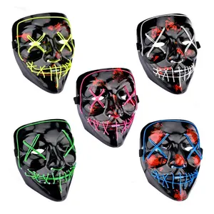 kids halloween-mask led, purge led halloween masks new, led face mask halloween latex