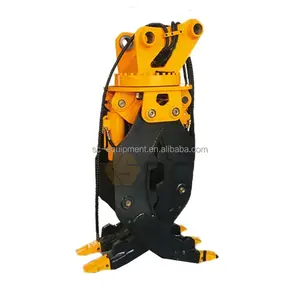 Material Handling Machine Log Wood Grapple Sugarcane Grab Loader Wheel Excavator