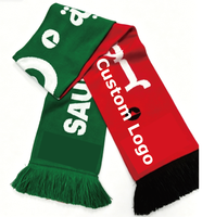 Individuell gestalteter Logo-Jacquard-Strickschal für Sportvereine, Fußballfans, Winterschals
