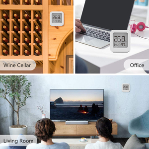 Chambre intérieure Mini Clean Reader Hygrothermographe Lcd Grand écran Moniteur à chiffres Compteur Hygromètre Capteur <span class=keywords><strong>de</strong></span> température et d'humidité - Product Image 4