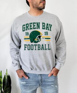 <span class=keywords><strong>Felpa</strong></span> Vintage Olive Loves Apple Green Bay 1919 per <span class=keywords><strong>Uomo</strong></span>, Donna e Bambino, Pullover Effetto Vissuto per il Giorno della Partita, Football di Green Bay - Product Image 3