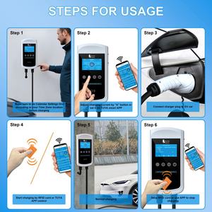 Station de recharge de voiture électrique Feyree 32A Type 1 Chargeur de batterie de voiture Station de recharge de véhicule électrique - Product Image 6
