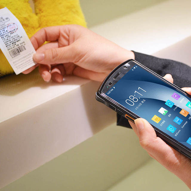 DT50S Handheld Android Pda Barcode Scanner Ip65 Waterproof