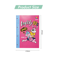 Cuaderno Espiral de Papel con Cubierta Superior Personalizada, Impresión OEM ODM de Fábrica, Diseño de Dibujos Animados para Niños, Organizador/Agenda de Tapa Dura, 80 Hojas, Personalizado