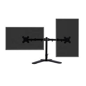 <span class=keywords><strong>Support</strong></span> de bras pour <span class=keywords><strong>double</strong></span> écran réglable en hauteur, <span class=keywords><strong>support</strong></span> de <span class=keywords><strong>bureau</strong></span> pour deux écrans, <span class=keywords><strong>support</strong></span> pour écran de 14 à 27 pouces - Product Image 1