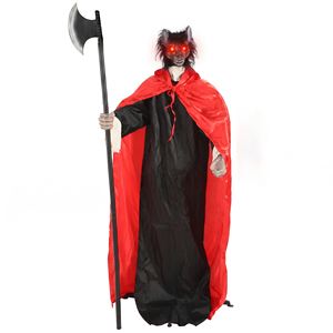 Decoración de Halloween: Muñeco Animatrónico de Payaso Fantasma o Chica Hombre Lobo, Activado por Infrarrojos, para Escenas de Terror y Fiestas - Product Image 5