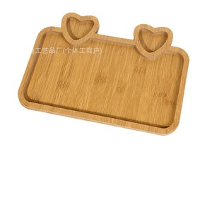 Wooden Heart Shaped <b>Tray</b> 28x20x1.2 Cm For Desserts <b>Snacks</b> Valentine's Day Serving Platter - Product Image 1
