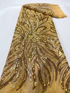 Abito <span class=keywords><strong>da</strong></span> <span class=keywords><strong>sposa</strong></span> africano in pizzo tessuto scuro con paillettes ricamate in pizzo accessori in Stock per abito <span class=keywords><strong>da</strong></span> donna - Product Image 6