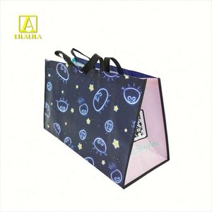 Factory Price Heavy Duty Wholesale Carrying Packaging Foldable <b>Long</b> Handle Non Woven Shopping Tote <b>Bag</b> - Product Image 4