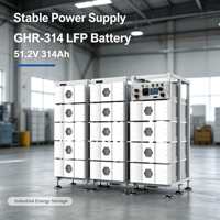 Batterie lithium haute tension 51,2 V 100 Ah LiFePO4, système hybride mural/rackable pour stockage d'énergie solaire, empilable