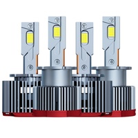 Faros LED Serie D D1S D2S D3S D4S D5S D8S con Decodificador Canbus, Bombillas LED para Auto, 4 Tubos de Cobre, 12v, Bombilla LED D1S