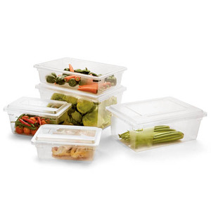 रसोई प्लास्टिक बिन प्लास्टिक खाद्य भंडारण कंटेनर 32l nsf आयताकार पॉली कार्बोनेट कंटेनर - Product Image 6