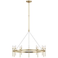 Lustre de luxe de style américain en cuivre et laiton pour la maison Lustre au-dessus de la table à manger Suspension de salon Installation suspendue
