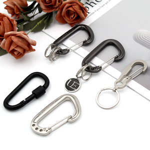 Thời Trang Cổ Điển Kim Loại Thép Không Gỉ Kẽm Hợp Kim Brass Biểu Tượng Tam Giác Hình Bầu Dục Tùy Chỉnh Hình Dạng UV In <span class=keywords><strong>Carabiner</strong></span> Móc Đồ Trang Sức - Product Image 5