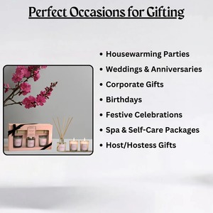 Coffret cadeau de luxe rose noir oud aromathérapie parfum de bois pour la détente à la maison pour les cadeaux - Product Image 3