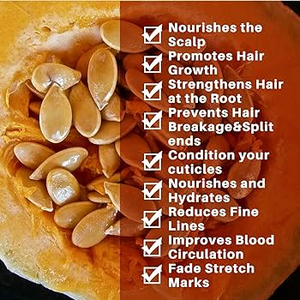 Private Label 120ml 100% Pure Cold-Pressed Pumpkin Oil for Hair, Beard, Face, Skin &amp; <strong>Scalp</strong> | <strong>Moisturising</strong> &amp; Conditioning - Product Image 4