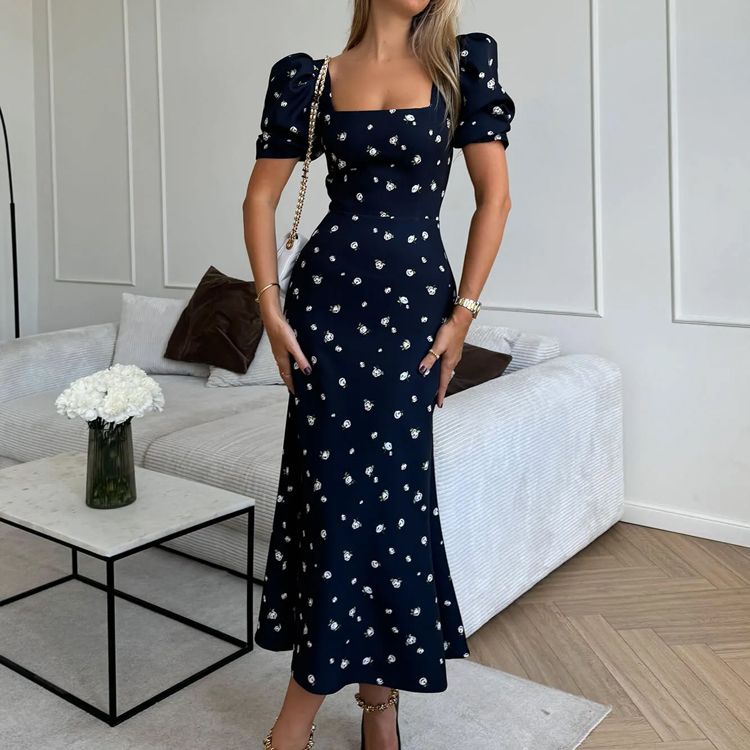 Blue Dress Short Front Long Back