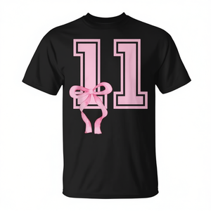 Camiseta estética con lazo rosa para niña de 11 años - Product Image 2