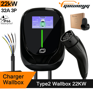 Nueva Estación de Carga para Vehículos Eléctricos GUWIEYG de 22KW Tipo 2, 32A, Trifásica, con Cable de 5M - Product Image 1