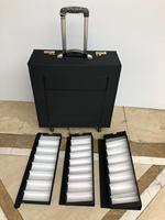 Boho — valise optique vintage, paire de lunettes de soleil streetwear noires avec tiroirs pour cadres et lunettes de soleil, 2032