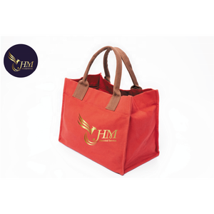 Fashionable 14" Polyester Non-Woven Unisex <b>Tote</b> <b>Bag</b> Reinforced Handles Side Bottom Gusset Zipper Closure Foldable Light Weight - Product Image 2