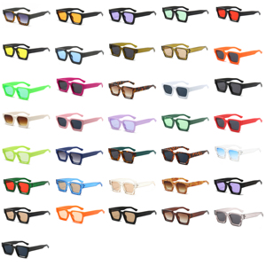 Солнцезащитные очки с индивидуальным логотипом, защита от УФ-излучения, ретро-квадратные, розовые, люксовые, дизайнерские, черные, винтажные, модные, для женщин и мужчин, 2026 - Product Image 3